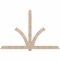 Ekena Millwork Redmond Smooth Timber Gable Bracket, Douglas Fir, 108"W x 72"H x 5 1/2"D x 5 1/2"F, 16/12 Pitch GBW108X72X0606RED00SDF - alternate 1